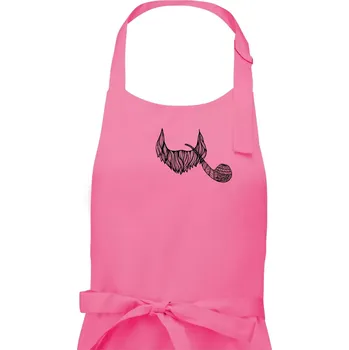 Kuchyňská zástěra Mustache fajfka - Dámská zástěra na vaření - Univerzální velikost ( Růžová )