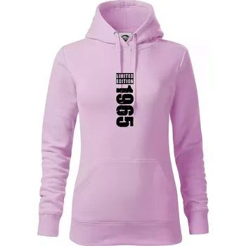 Dámská mikina Limited edition 1965 pruh - Mikina dámská Cape s kapucí - S ( Orchid )