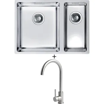 Nerezový dřez Dřez pod desku SET Alveus KOMBINO 120 U nerez + Alveus VIOLA nerez