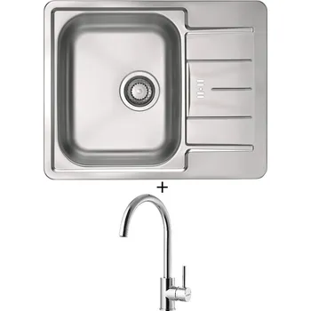 Nerezový dřez Nerezový dřez SET Alveus LINE 60 nerez + Alveus ROXA chrom