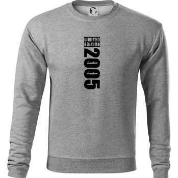 Pánská mikina Limited edition 2005 pruh - Mikina Essential pánská - XL ( Tmavě šedý melír )