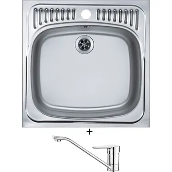 Nerezový dřez Nerezový dřez SET Alveus BASIC 130 nerez + Deante CORIO BFC 060M chrom
