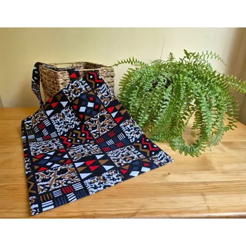 Nákupní taška látková taška_etno kostičky