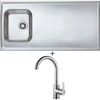 Nerezový dřez Nerezový dřez SET Alveus CLASSIC PRO 90 nerez + Alveus TONIA chrom