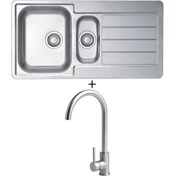 Nerezový dřez Nerezový dřez SET Alveus LINE 10 tkaná struktura + Alveus VIOLA nerez