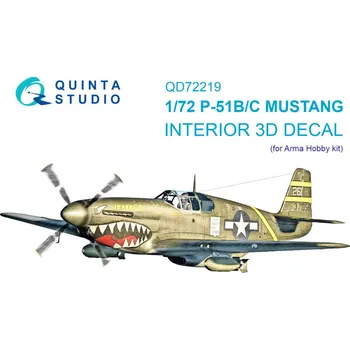 Plastikový model 1/72 P-51B/P-51C Mustang 3D&col.interior (ARMA H.)