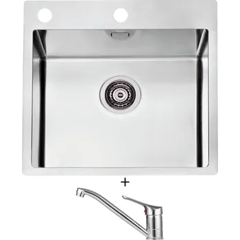 Nerezový dřez Nerezový dřez SET Alveus PURE 30 nerez + Alveus RIVIERA X chrom