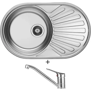 Kuchyňský dřez Nerezový dřez SET Alveus CIKLO 20 nerez + Alveus RIVIERA X chrom