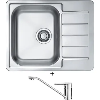 Nerezový dřez Nerezový dřez SET Alveus LINE MAX 110 nerez + Deante CORIO BFC 060M chrom