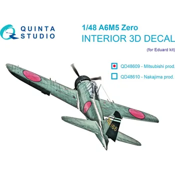 Plastikový model 1/48 A6M5 Zero (Mitsubishi Production) 3D&interior