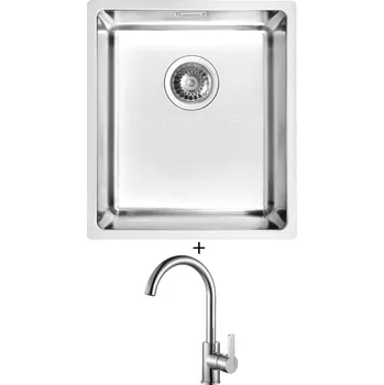 Nerezový dřez Nerezový dřez SET Alveus KOMBINO 20 FS nerez + Alveus TONIA chrom