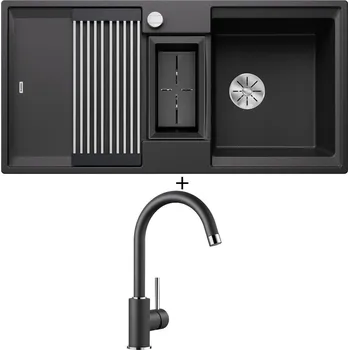 Granitový dřez Granitový dřez SET Blanco ADIRA 6 S antracit s excentrem 527602 + Blanco MIDA antracit 519415