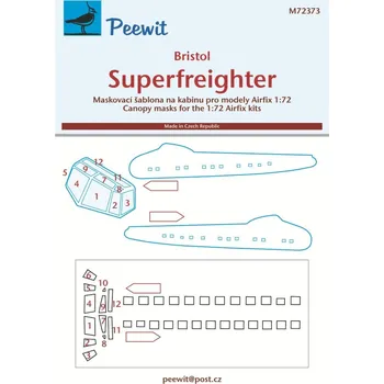 Plastikový model 1/72 Canopy mask Bristol Superfreighter (AIRFIX)