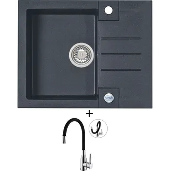 Granitový dřez Granitový dřez SET Alveus ROCK 30 twilight 05 + Alveus MINTAS chrom/černá