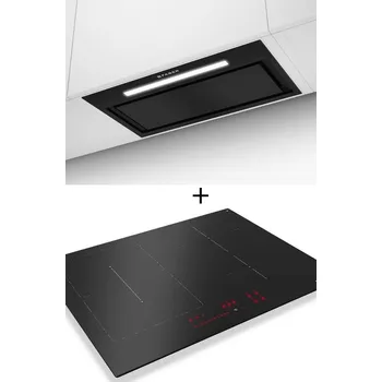 Digestoř SET FABER INKA LUX 3.0 PREMIUM BK MATT KL A52 + FABER FCH 64 BK KL