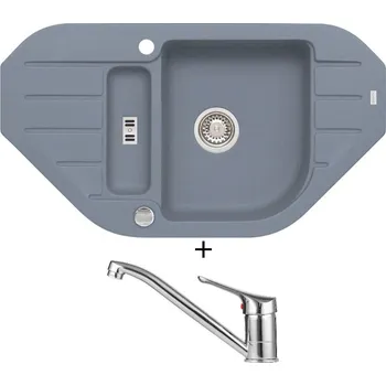 Granitový dřez Granitový dřez SET Alveus NIAGARA 60 steel 04 + Alveus RIVIERA X chrom