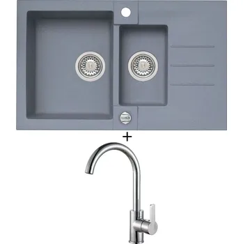 Granitový dřez Granitový dřez SET Alveus ROCK 70 steel 04 + Alveus TONIA chrom