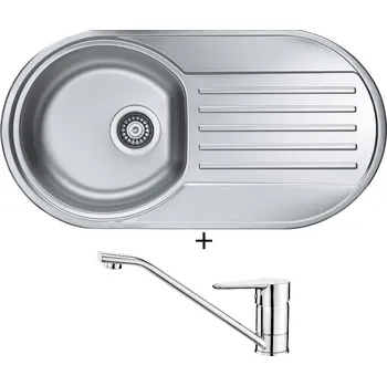 Nerezový dřez Nerezový dřez SET Alveus FORM 40 nerez + Deante CORIO BFC 060M chrom