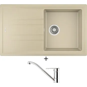 Granitový dřez SET Teka STONE 50 B-TG 1B 1D topaz + Teka ML CR chrom