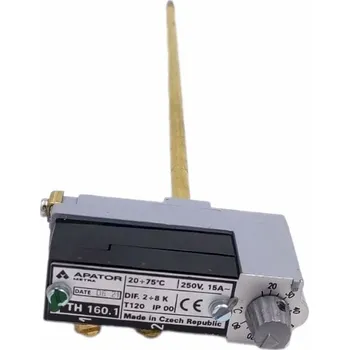 Termostat TH 160.1, 20 °C - 75 °C bez krytu, čidlo l = 330 mm