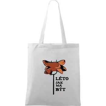 Nákupní taška Léto jak má být - Taška bavlněná - 42 x 38 cm ( Bílá )