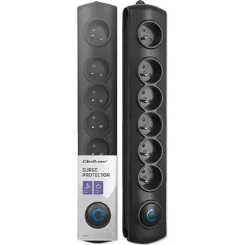 Přepěťová ochrana Qoltec 6 zásuvek 1.8m