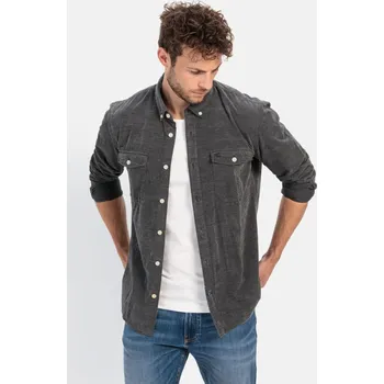 Pánská košile KOŠILE CAMEL ACTIVE FREIZEITHEMD 1/1 ARM GRAPHITE GRAY