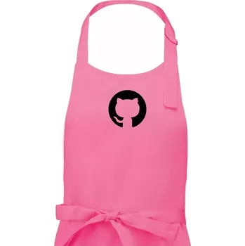 Kuchyňská zástěra Kočka v kolečku - Pánská zástěra na vaření - Univerzální velikost ( Růžová )