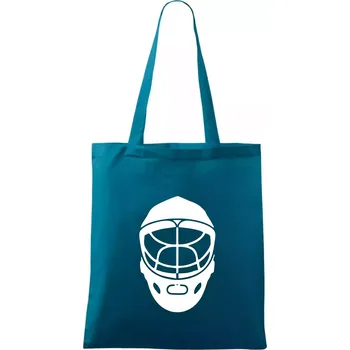 Florbal maska - Taška bavlněná - 42 x 38 cm ( Petrolejová )