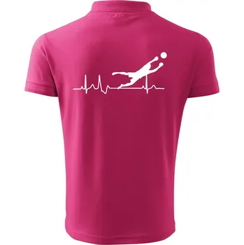 Pánská košile Ekg fotbal brankář - Polokošile pánská Pique Polo 203 - 3XL ( Purpurová )