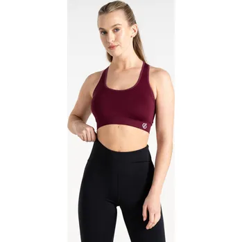 Dámské spodní prádlo Dare2b Dámská sportovní podprsenka Don't Sweat It II DWU354 malinová Velikost: L