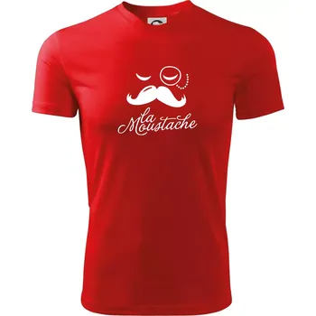 Pánské tričko La Mustache - Pánské triko Fantasy sportovní (dresovina) - XL ( Červená )