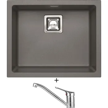 Granitový dřez Granitový dřez SET Alveus QUADRIX 50 steel 04 + Alveus RIVIERA X chrom