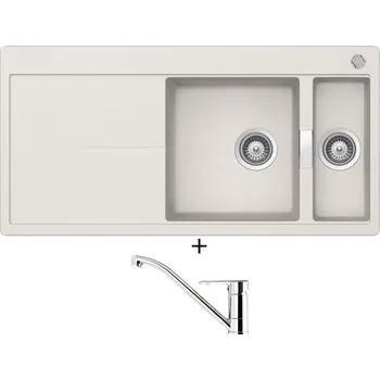 Granitový dřez Granitový dřez SET Teka GLORIA 60 B-TG alabastr + Teka ML CR chrom