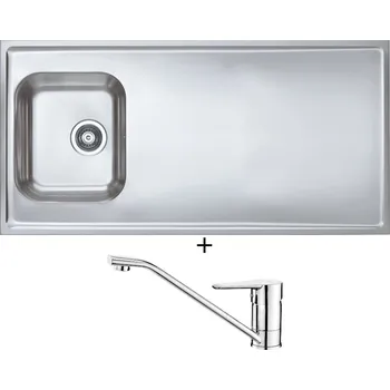 Nerezový dřez Nerezový dřez SET Alveus CLASSIC PRO 90 nerez + Deante CORIO BFC 060M chrom