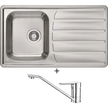 Nerezový dřez Nerezový dřez SET Alveus ZOOM 30 Maxim nerez + Deante CORIO BFC 060M chrom