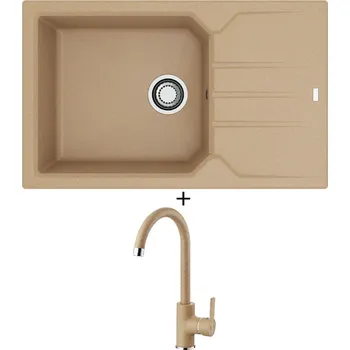 Granitový dřez Granitový dřez SET Alveus RECORD 40 beige 55 + Alveus TONIA beige 55