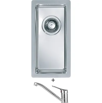 Nerezový dřez Nerezový dřez SET Alveus Quadrix 10 nerez + Alveus RIVIERA X chrom