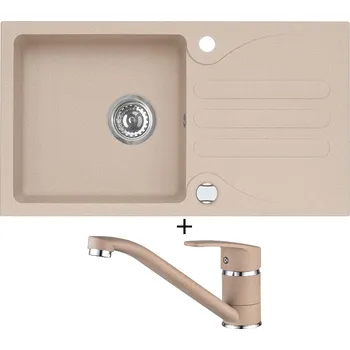 Granitový dřez Granitový dřez SET Alveus GALAPAGOS 30 beige 55 + Alveus NINA beige 55
