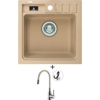 Granitový dřez Granitový dřez SET Alveus NIAGARA 20 beige 55 + Alveus MINTAS chrom/béžová