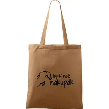 Nákupní taška Lepší než nákupák - Taška bavlněná - 42 x 38 cm ( Cappuccino )