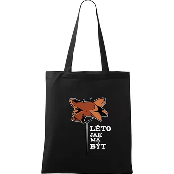 Léto jak má být - Taška bavlněná - 42 x 38 cm ( Černá )