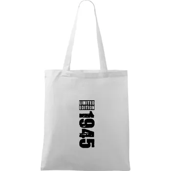 Nákupní taška Limited edition 1945 pruh - Taška bavlněná - 42 x 38 cm ( Bílá )
