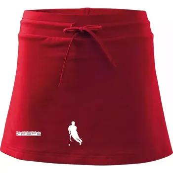 Dámská sukně Floorball sport - Sportovní sukně - two in one - XS ( Červená )