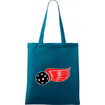 Okřídlený míček - Taška bavlněná - 42 x 38 cm ( Petrolejová )