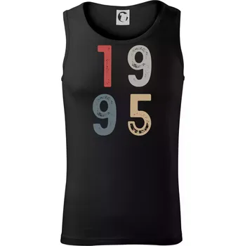Vintage číslice 1995 - Tílko pánské Core - S ( Černá )