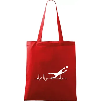 Ekg fotbal brankář - Taška bavlněná - 42 x 38 cm ( Červená )