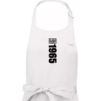 Kuchyňská zástěra Limited edition 1965 pruh - Dámská zástěra na vaření - Univerzální velikost ( Bílá )