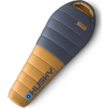 Spacák Husky Péřový zimní spacák Dexter short -15°C blue/orange Velikost: uni