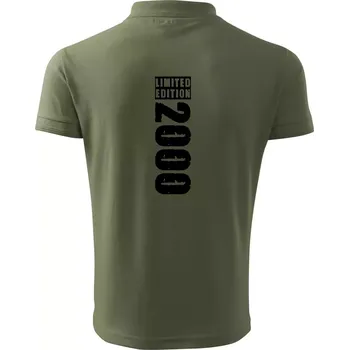 Pánská košile Limited edition 2000 pruh - Polokošile pánská Pique Polo 203 - 3XL ( Khaki )